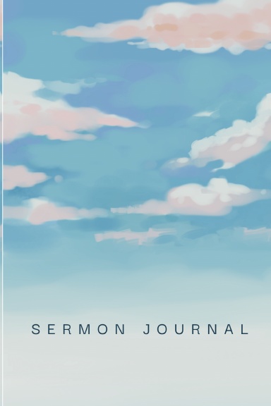 Blue Sky with Clouds Sermon Journal