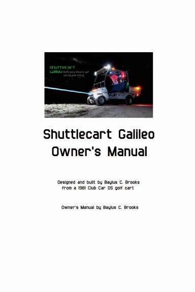 Shuttlecart Galileo Owner's Manual