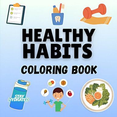 Healthy Habits for Kids Coloring Book