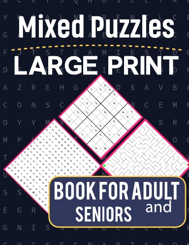 MIXED PUZZLE ACTIVITY BOOK FOR ADULTS