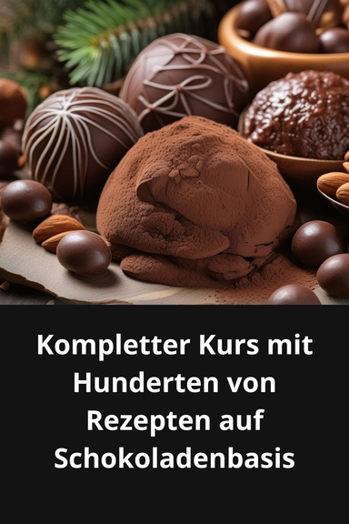 KOMPLETTER KURS MIT HUNDERTEN VON REZEPTEN AUF SCHOKOLADENBASIS