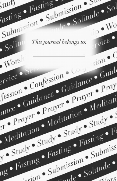 Black Journal with Stripes and Blank Pages: 10 Spiritual Disciplines