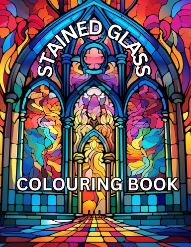 Stained Glass Colouring Book