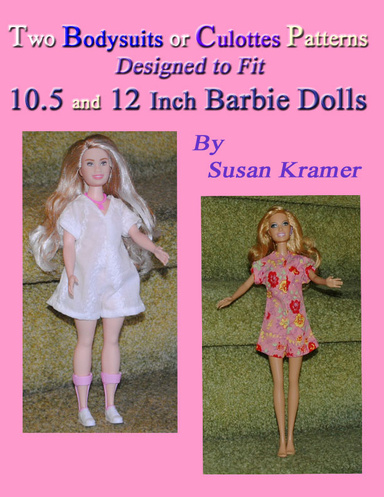 Clothes Patterns for 12 Inch and 10.5 Inch Barbie Dolls