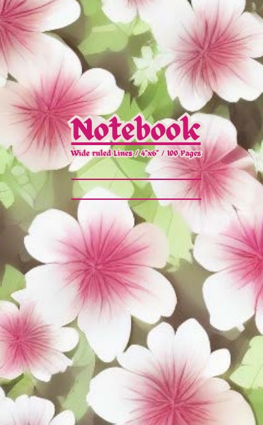 Travel & Adventure Small Pocket Notebook / Wide ruled lines / 4" x 6" / 100 Pages