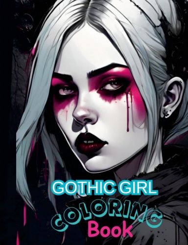 Gothic girl coloring book