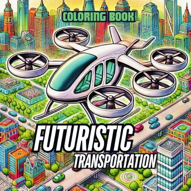 Innovations in Motion: Futuristic Transportation Coloring Book