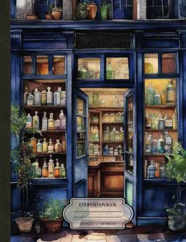 Apothecary Door Composition Notebook