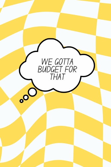 2026 Budget Planner- Checkered Yellow