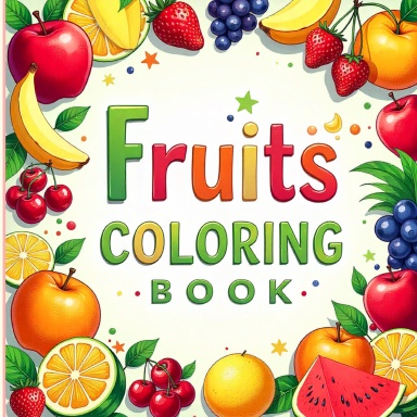 Fruits Coloring Book