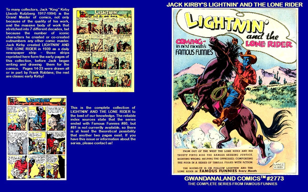 Jack Kirby's Lightnin' And The Lone Rider