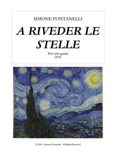 Simone Fontanelli - A RIVEDER LE STELLE - For Guitar (2023) - Music score