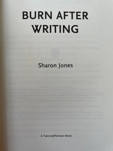 Burn After Writing