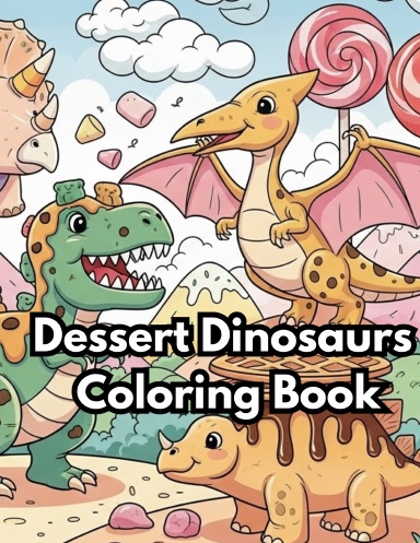 Dessert Dinosaurs Coloring Book
