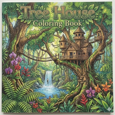 Tree House Coloring Book