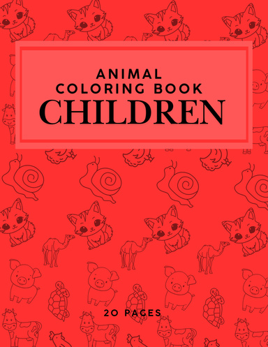 Animal Coloring Book for Children (20 Pages)
