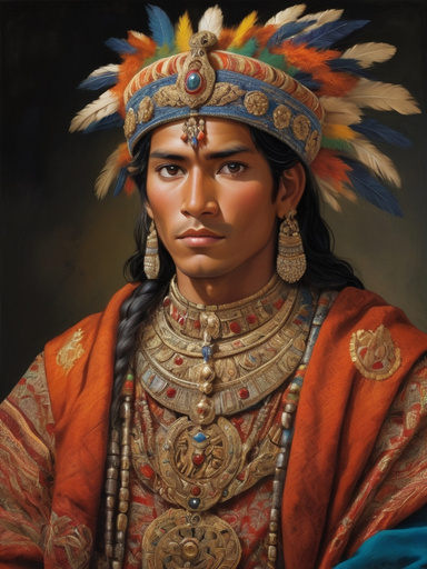 Strong and Elegant Inca Noblemen