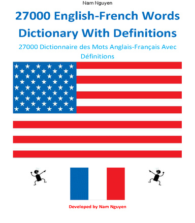 27000 English-French Words Dictionary With Definitions