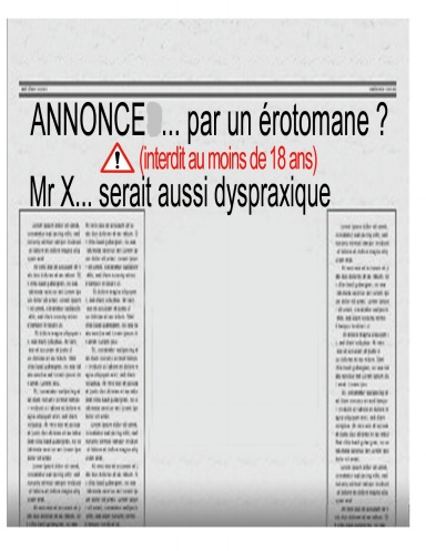 annonce par un érotomane?