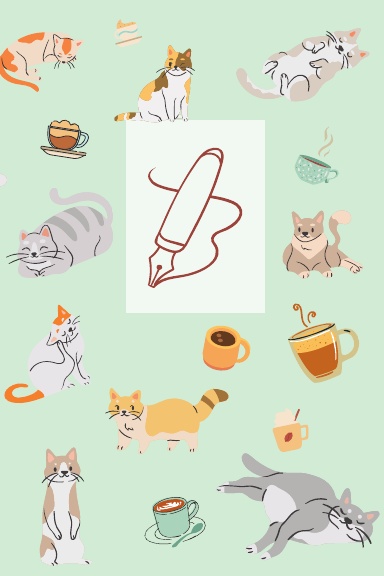 Cats and Coffee Grande Journal (Coil Bound)
