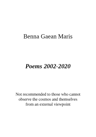 Poems 2002-2020