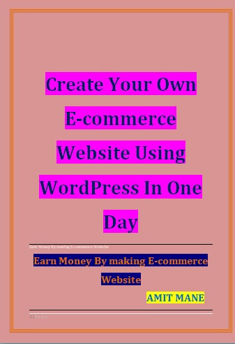 create your own e-commerce website using wordpress in one day