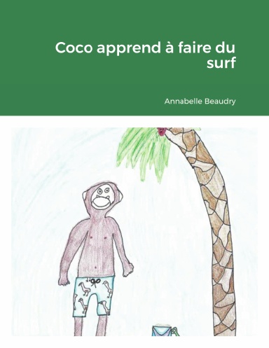 Coco apprend à faire du surf