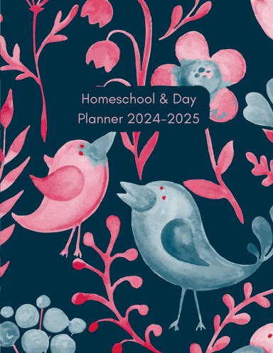 Homeschool & Day Planner Blue Birds