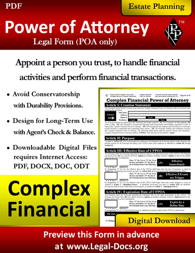 PDF - Complex Financial Power of Attorney - Condense Version
