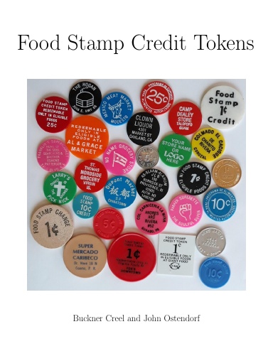 Food Stamp Credit Tokens