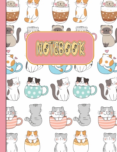 Cat Lover’s 8.5x11 Composition Notebook vol.11 :Notebook for people who Love Cats, Paperback