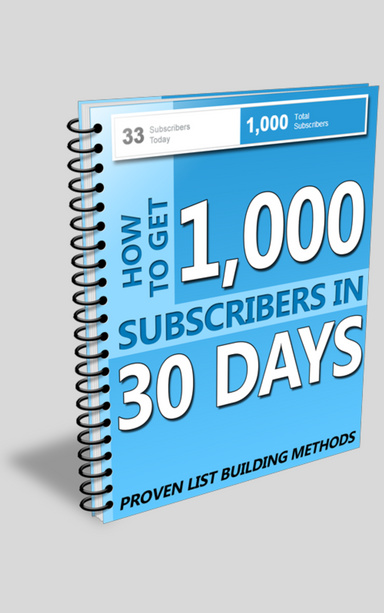 1000 Subscribers in 30 Days