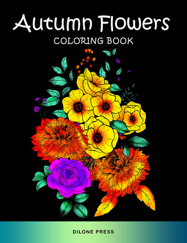 Autumn Flowers Coloring Book