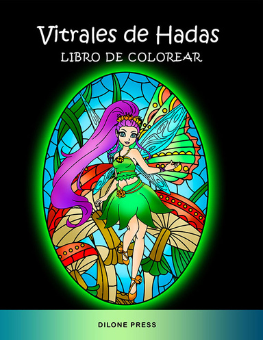Vitrales de Hadas Libro de Colorear