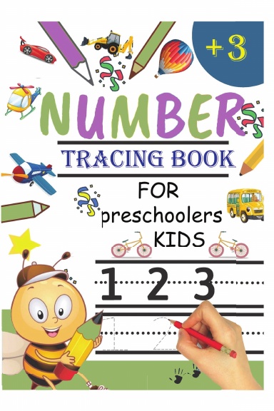 Number tracing book for preschoolers