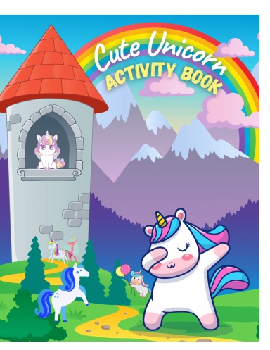 Cute Unicorn Activity Book