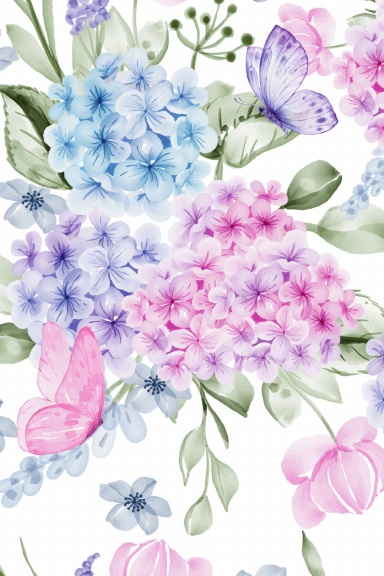 Hydrangeas and Butterflies Journal