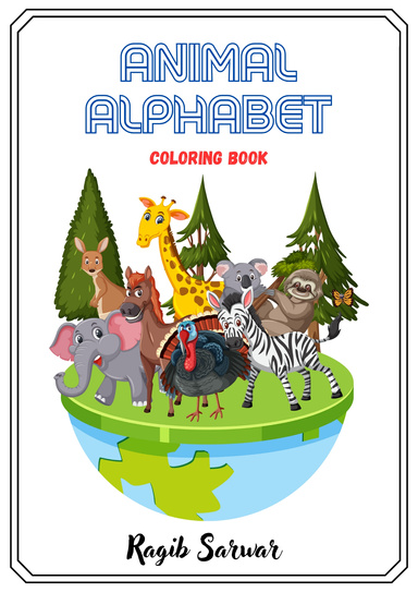Animal Alphabet colouring book