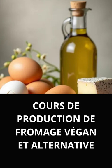 COURS DE PRODUCTION DE FROMAGE VÉGAN ET ALTERNATIVE