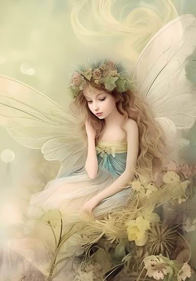 Fairy Illustrated Lined Journal