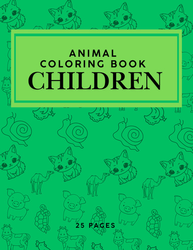 Animal Coloring Book for Children (25 Pages)