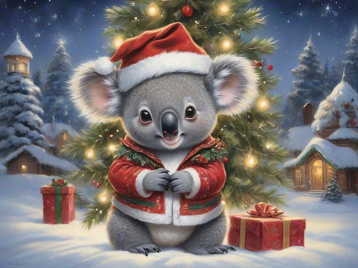 Koalas in the snow