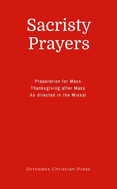 Sacristy Prayers