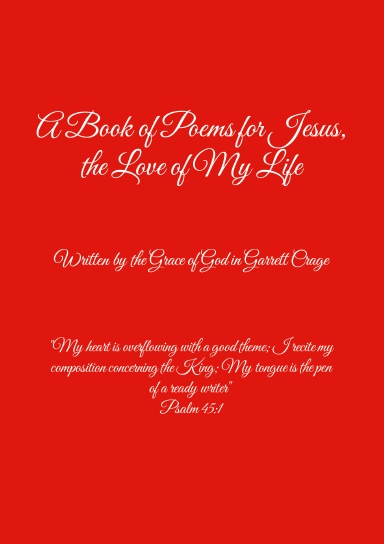 A book of poems for Jesus
