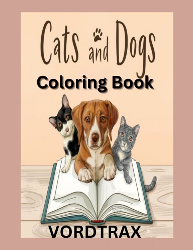 Cats and Dogs Coloring Book
