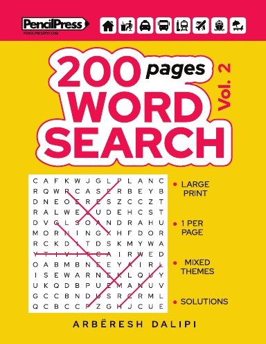 200 Pages Word Search