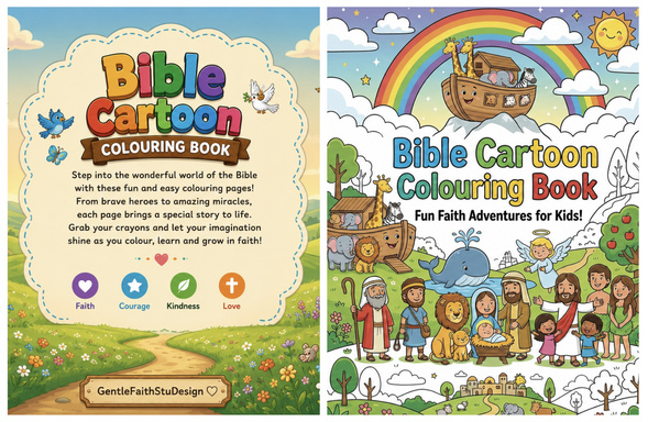 Bible Cartoon Colouring Book