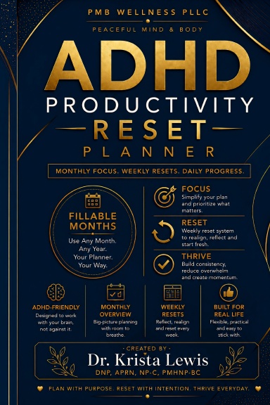 ADHD Productivity Reset Planner
