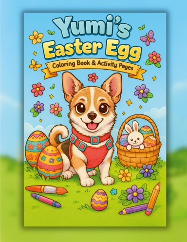 Yumi's Easter Egg Coloring Book & Activity Pages