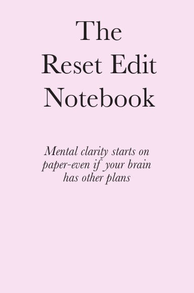 Reset Edit Notebook